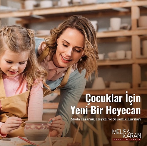 Çocuklar İçin Moda Tasarım, Heykel ve Seramik Eğitimi